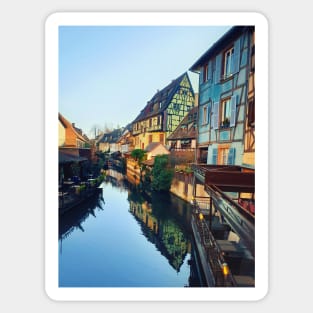 Colorful romantic city Colmar, France, Alsace. Traditional house Sticker